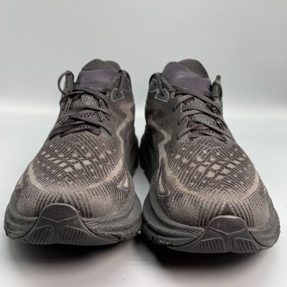 Hoka One One Clifton 9 Athletic Running Sneakers Men\'s 13 Black Lace-Up Low Shoe main image 5